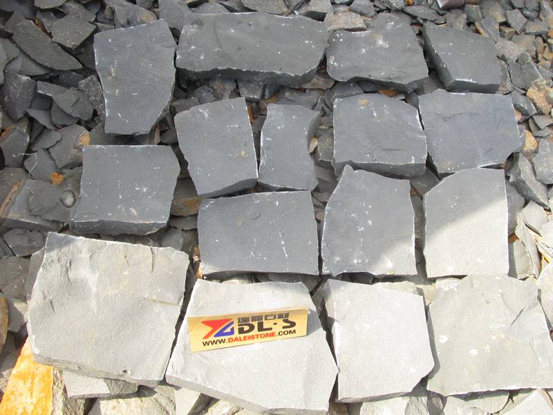 Zhangpu Black Basalt Flamed Random Crazy Stone Paving
