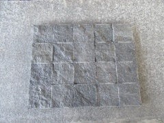 G684 Fuding Black Basalt Cube Granite Cobble Stone Driveway