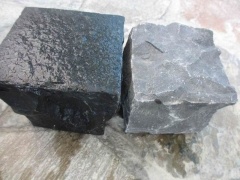 Natural Split Zhangpu Black Basalt Stepping Cobble Setts