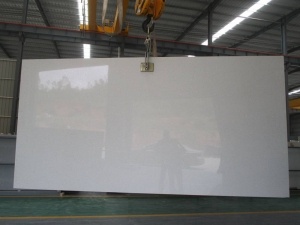 لوحات الحائط الكوارتز الأبيض الاصطناعي غالاكسي تغطي الجدار